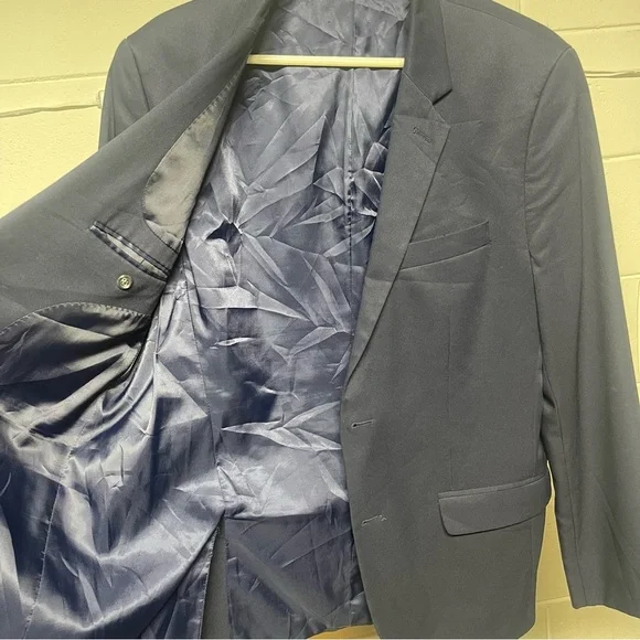 Apt. 9 Essential Extra Slim Fit Navy Blazer Jacket Men’s 42R Dress Coat - Picture 3 of 8